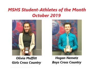 Olivia Moffitt and Hogan Nemetz Named October Student-Athletes of the Month
